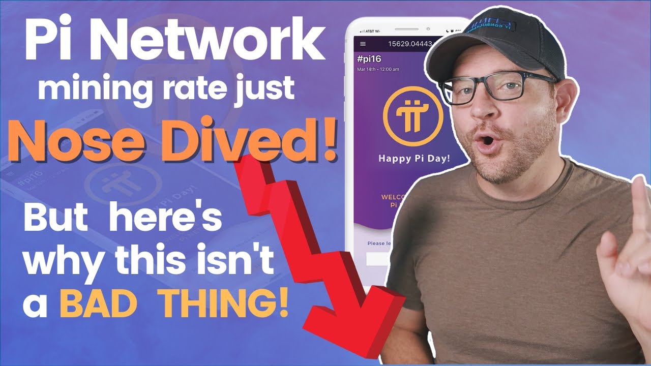 The Pi Network mining rate just nose dived! But here's why that's not a bad thing!