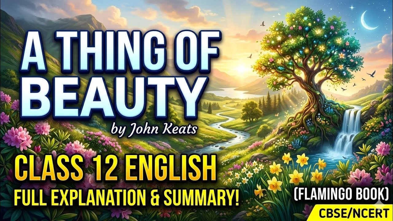 A Thing of Beauty - John Keats #english #johnkeats  #athingofbeauty #cbse #englishloterature 
