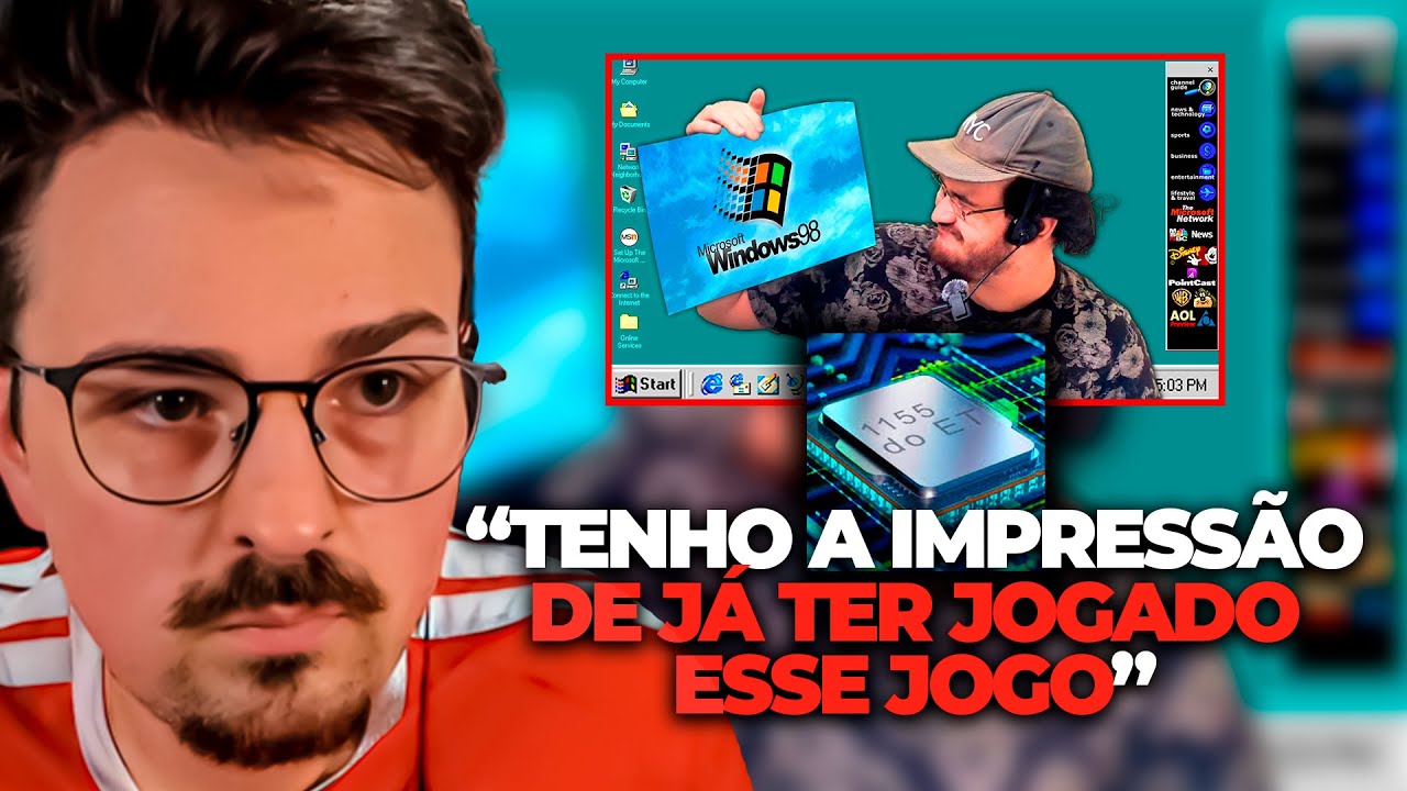 EXPLORANDO UM PC DE 25 ANOS ATRÁS COM WINDOWS 98! (Dá pra usar em 2026?) - 1155 DO ET | SPIDER REAGE