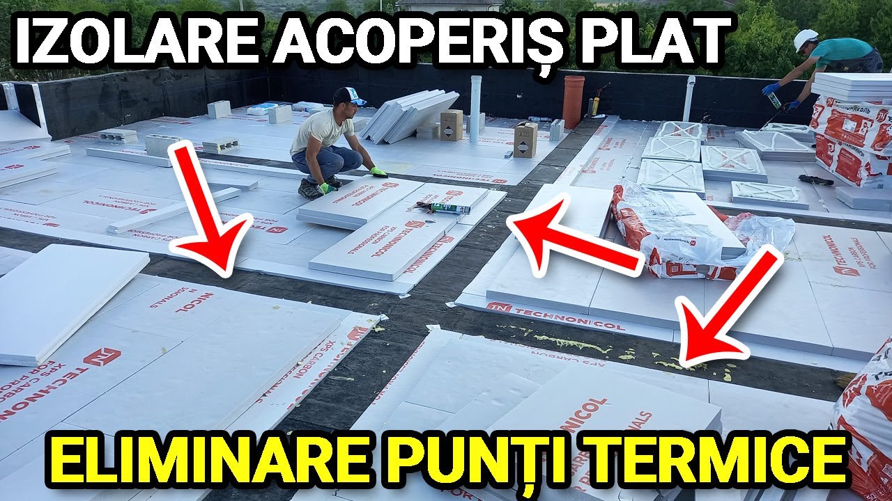 Termoizolarea corecta a acoperiselor plate cu grinzile intoarse