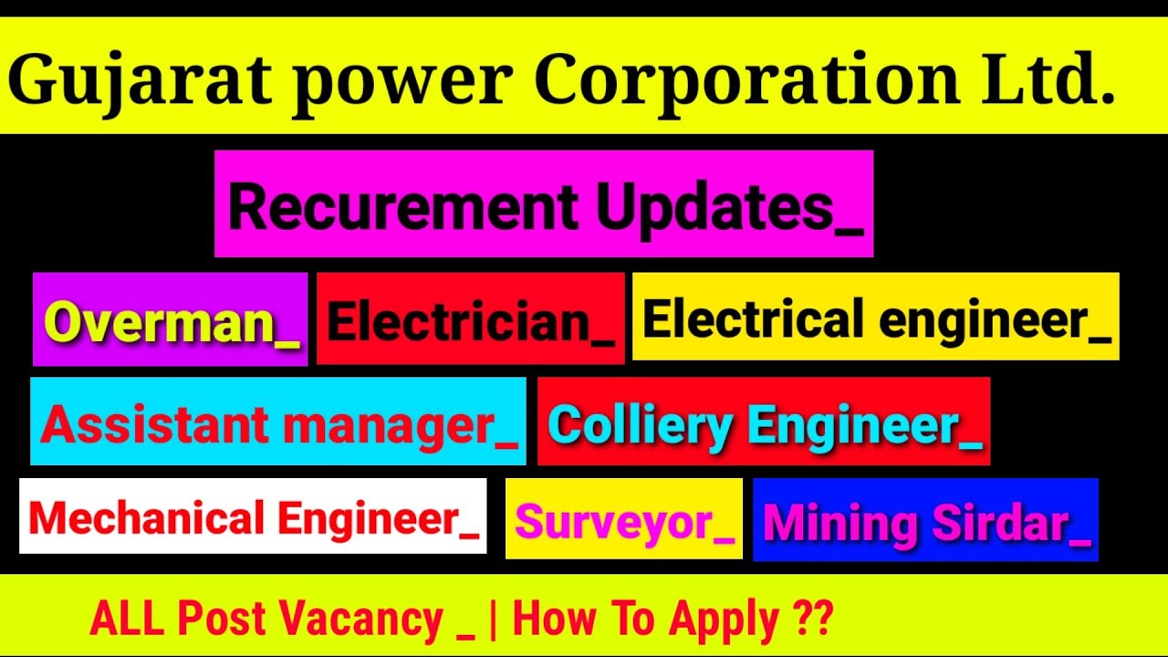 Gujarat Power Corporation Limited (GPCL) Recruitment 2022 | Diploma _ITI & Bteck Student Vacancy Job
