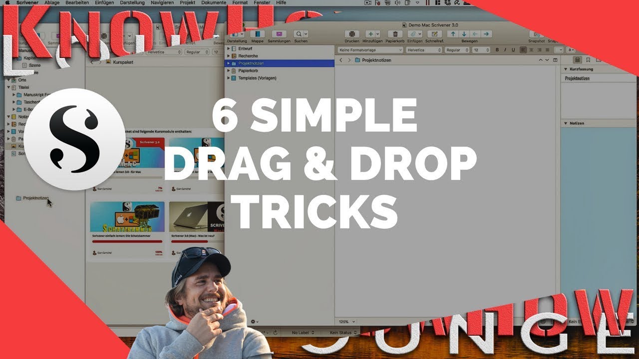 Scrivener | 6 simple Drag & Drop Tricks (Mac & Windows)