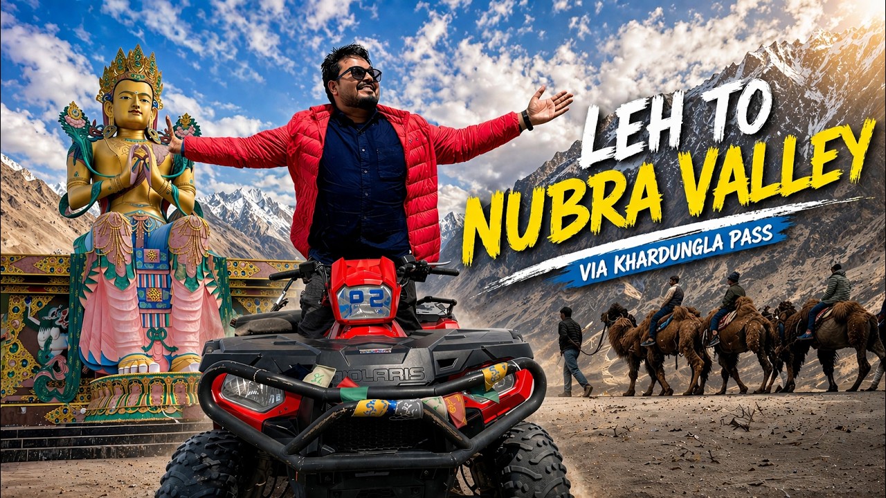 Thrilling ATV ride in Cold Dessert | Leh to Nubra Valley | Khardungla Pass | Hunder Dunes