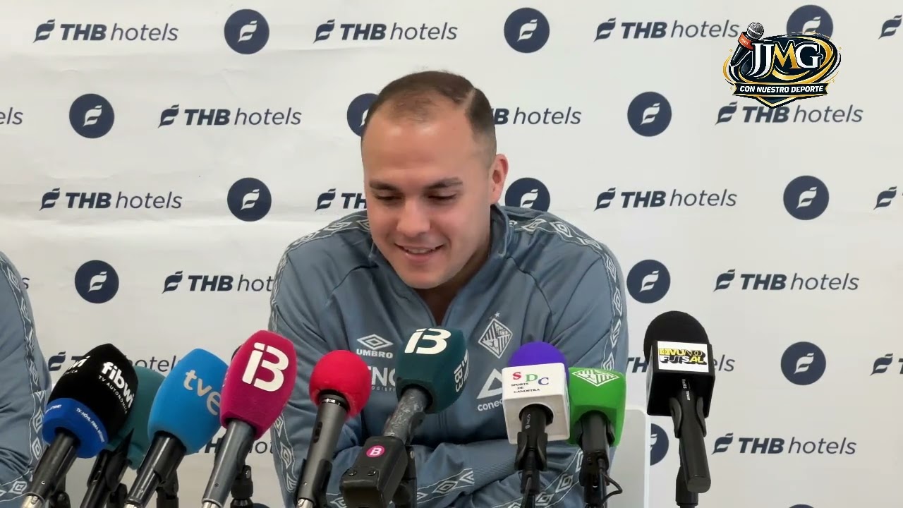 Rueda de prensa de Fabinho jugador del Illes Balears Palma Futsal
