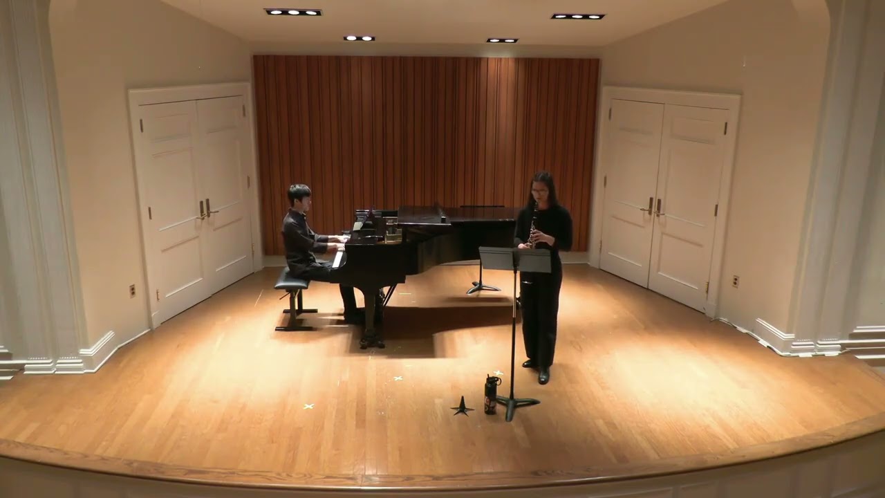 Sonatina for Clarinet and Piano by Martinů , Marilyn Farias, Clarinet, Accompanied by Lyndon Ji