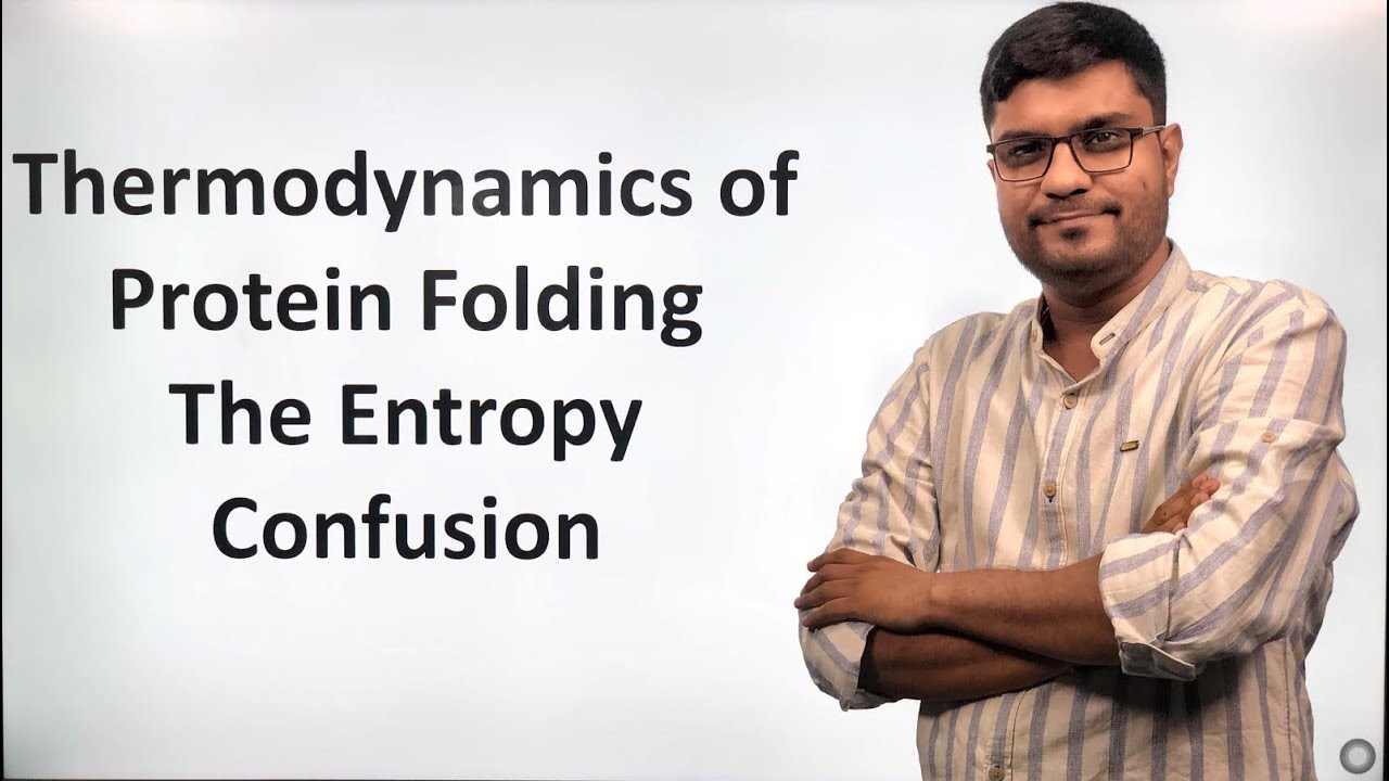 Thermodynamics of protein folding - The entropy confusion
