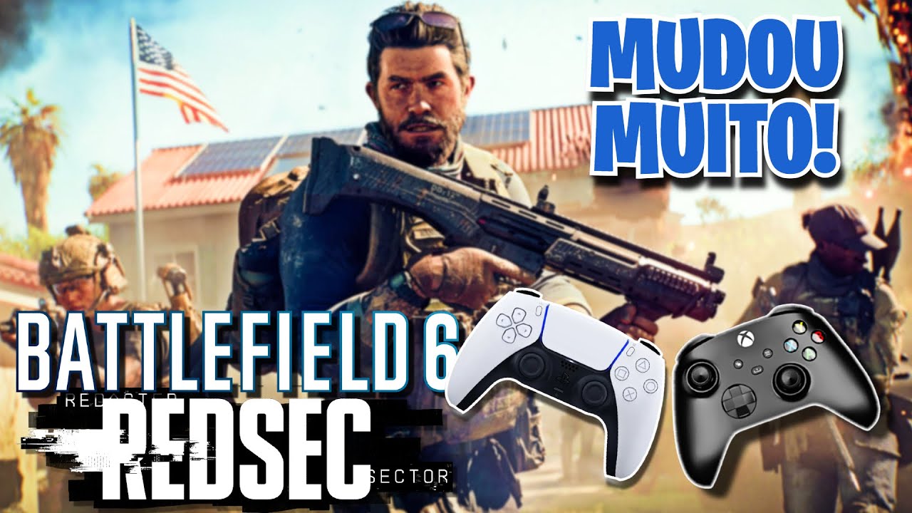 Está MUITO MELHOR de JOGAR no CONTROLE!! (Novas Melhores Configs Battlefield 6 e RedSec)