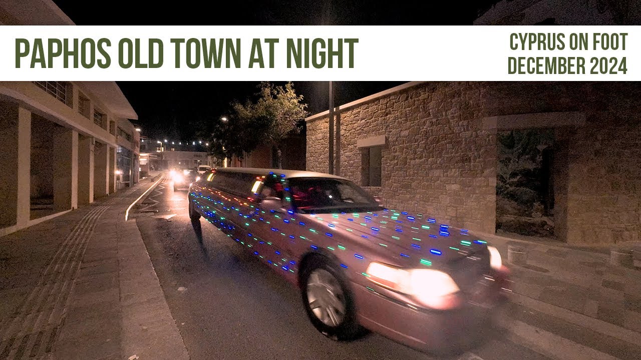Paphos Old Town On Friday Night
