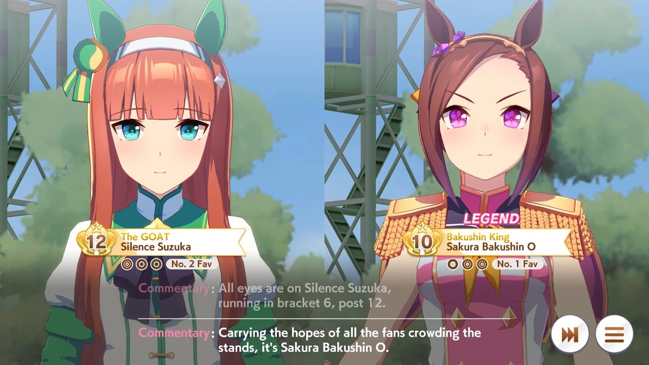 Umamusume: Pretty Derby - Legend Race (Silence Suzuka vs Sakura Bakushin O)