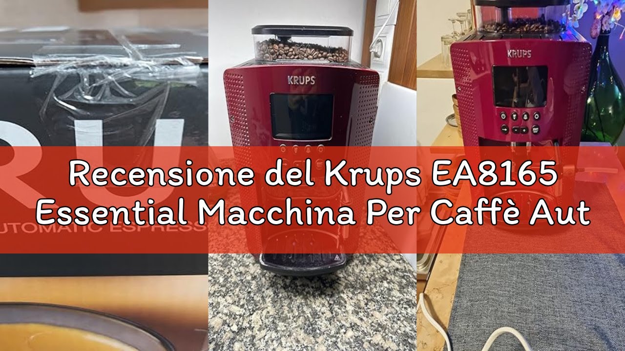 Recensione del Krups EA8165 Essential Macchina Per Caffè Automatica, Display Lcd, 3 Temperature, Bec