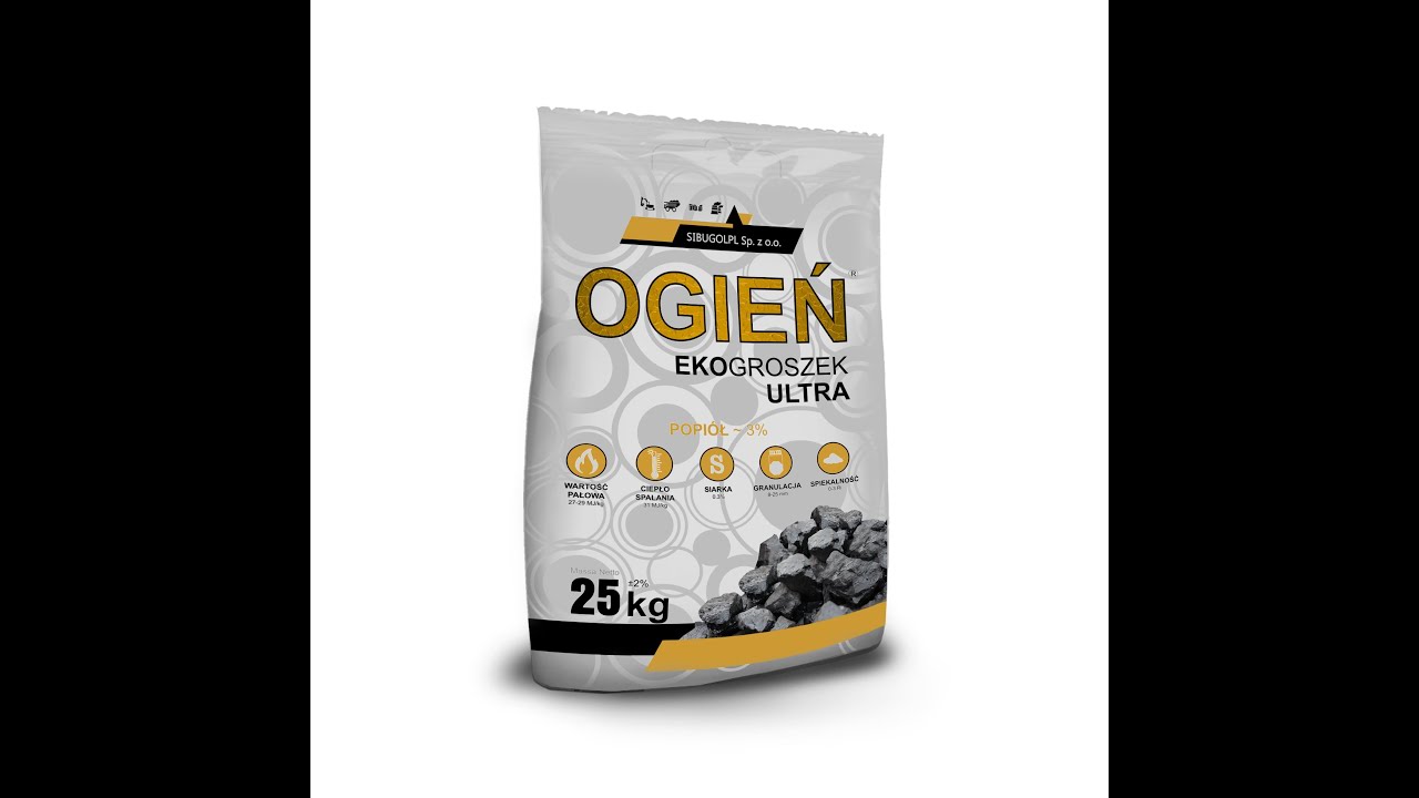 Ekogroszke OGIEŃ ULTRA 29Mj brak spieków małe spalanie