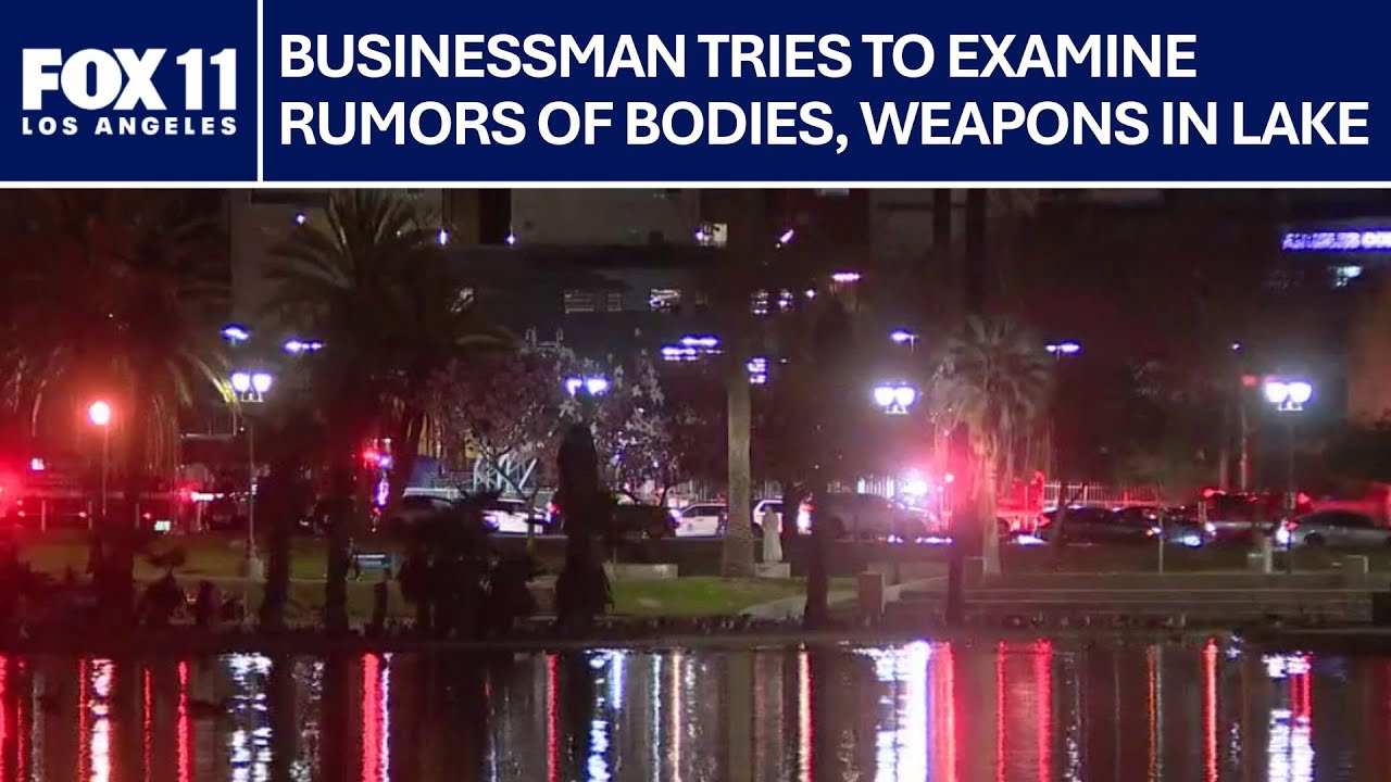 Sonar search of MacArthur Park Lake for possible bodies stopped by park rangers: businessman says