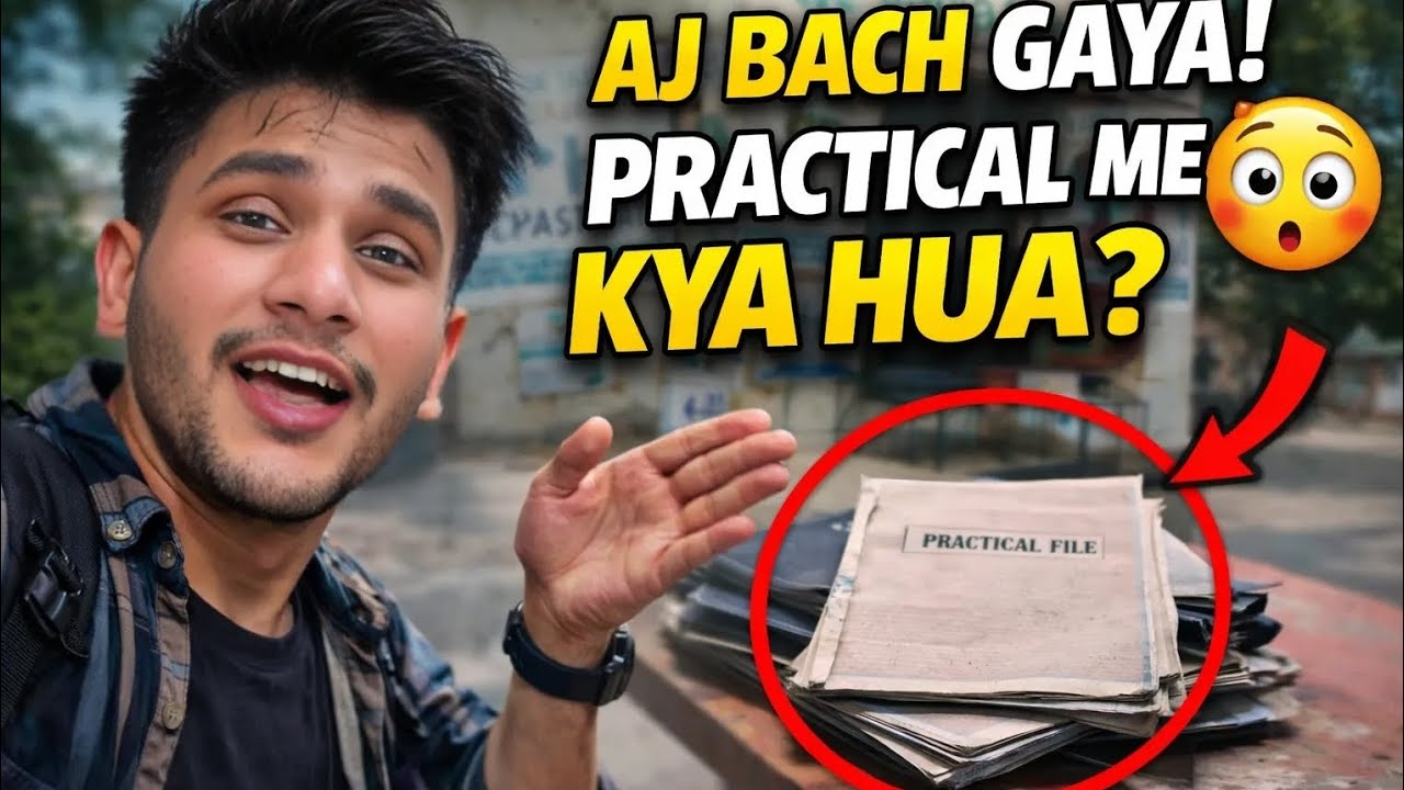 College Practical Vlog 2026 | Practical Me Bach Gaya Ya Nahi? 😳