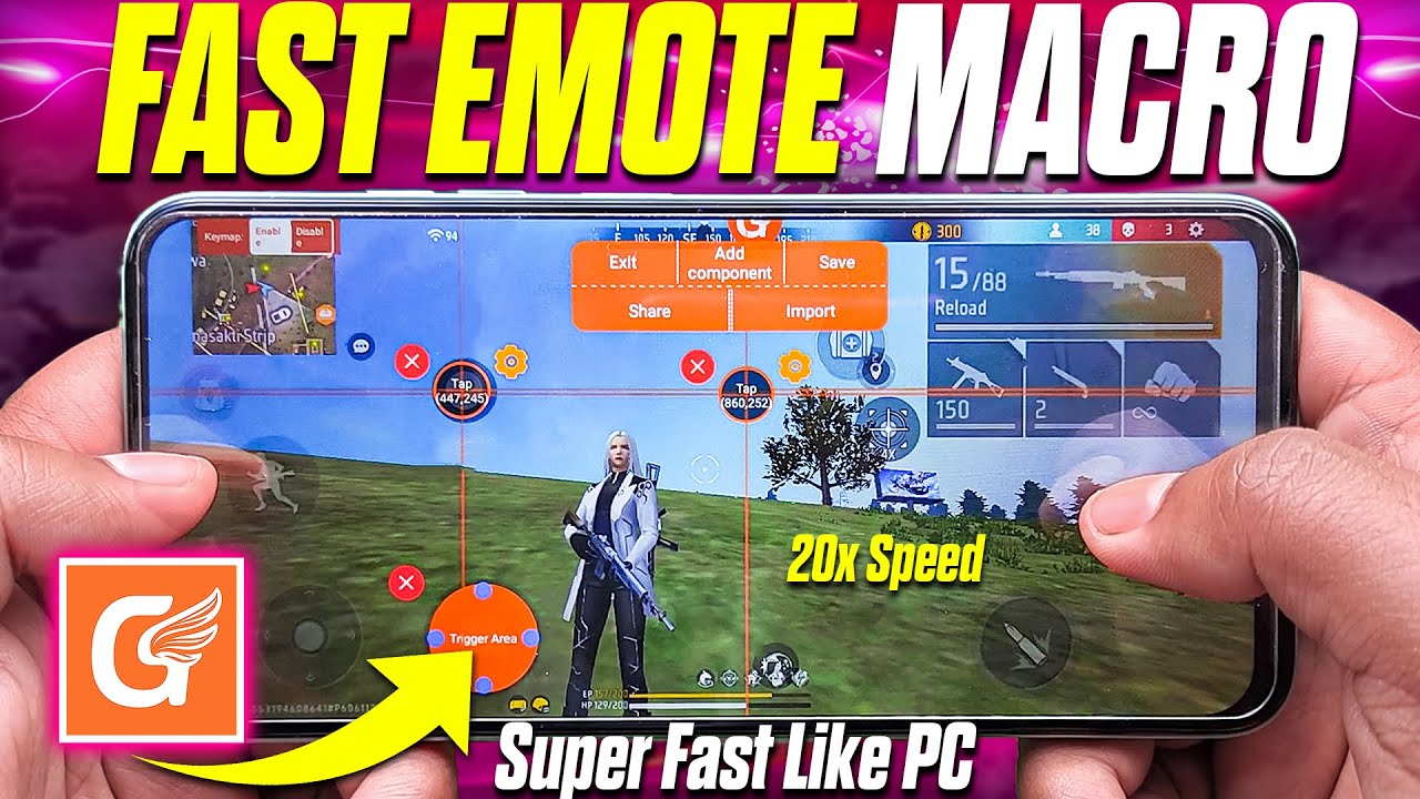 Fast Emote Macro in Free Fire Using GG Game Space