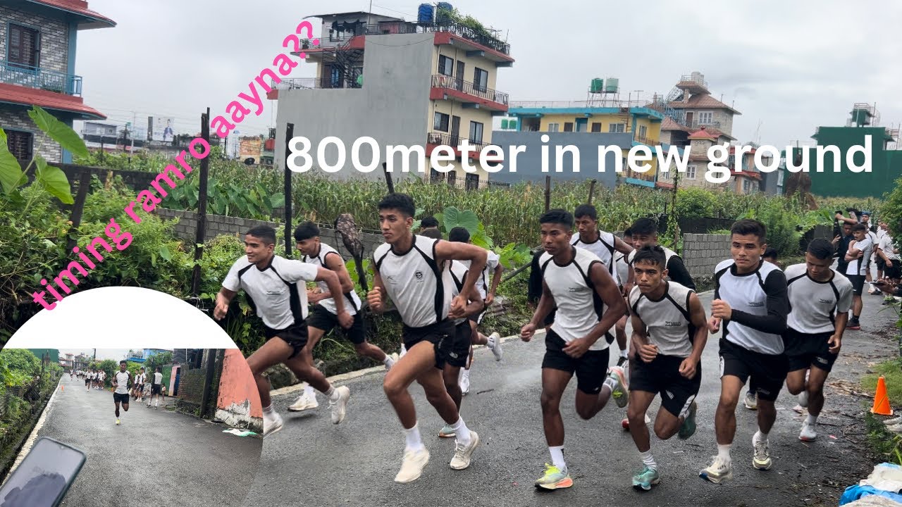 800m running test for BA&GC in new ground with new energy 🏃🏻‍♂️🏃🏻‍♂️