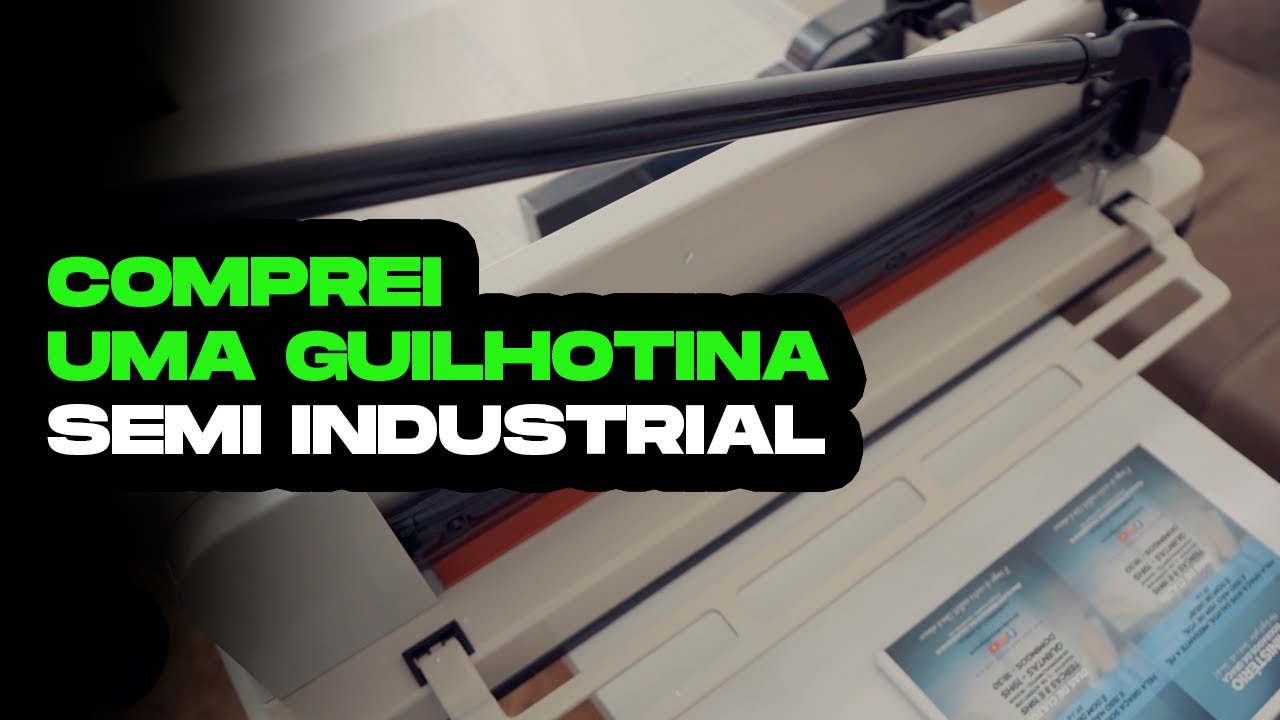 UNBOXING E USO DA GUILHOTINA SEMI INDUSTRIAL A3