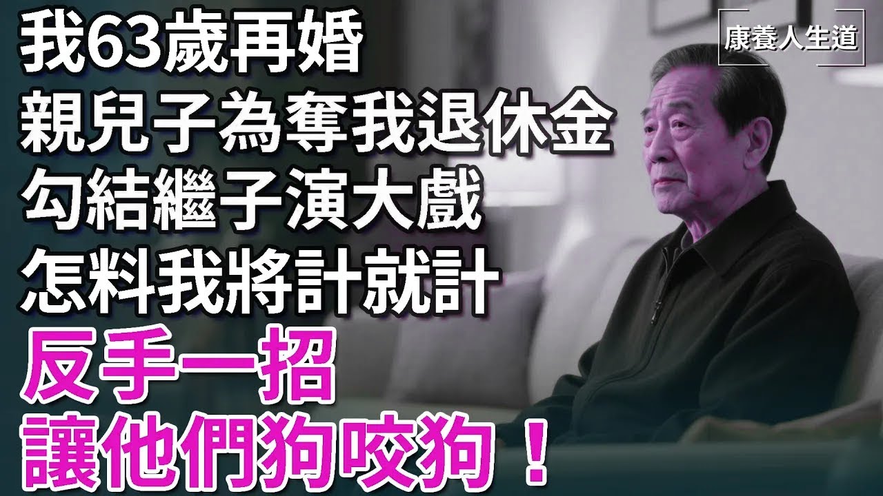 我63歲再婚，親兒子為奪我退休金，勾結繼子演大戲，怎料我將計就計，反手一招讓他們狗咬狗！【康養人生道】 #康養人生道 #上了年紀該明白的事 #養老 #聰明老人 #長壽秘密 #延壽 #長壽 #晚年幸福