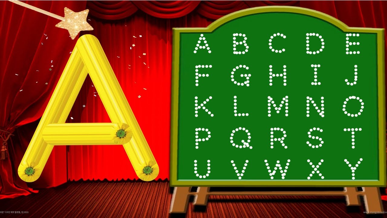 [알파벳 놀이] 유아와 어린이를 위한 ABCD 대문자 A부터 Z까지 쓰기 | Kids Alphabet A to Z | abc song | a for apple | abcd song
