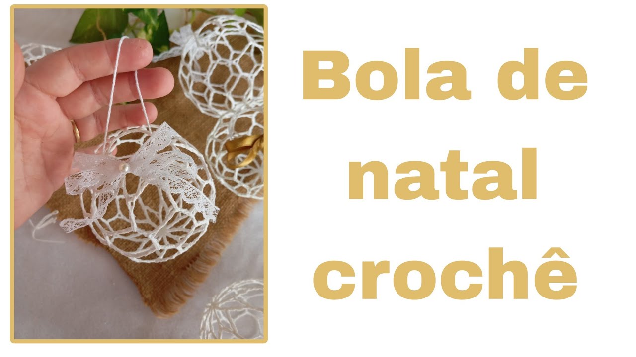 Bola de natal crochê 