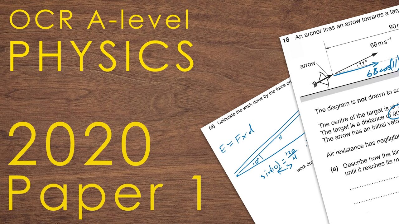 OCR 2020 Paper 1 - A-level Physics Past Paper