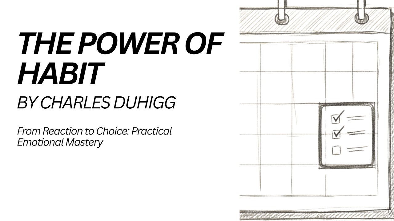 From Reaction to Choice Practical Emotional Mastery | The Power Of Habit Summary | The Thinking Edge