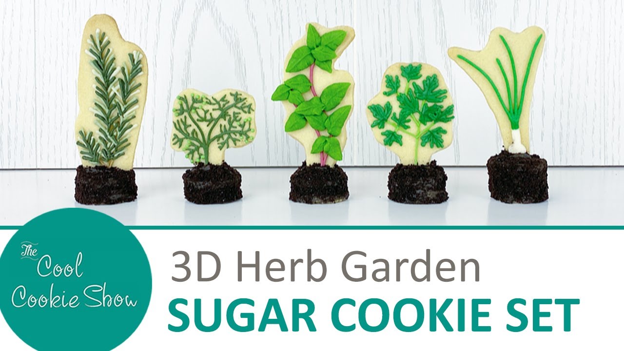 3D Herb Garden Sugar Cookie Set