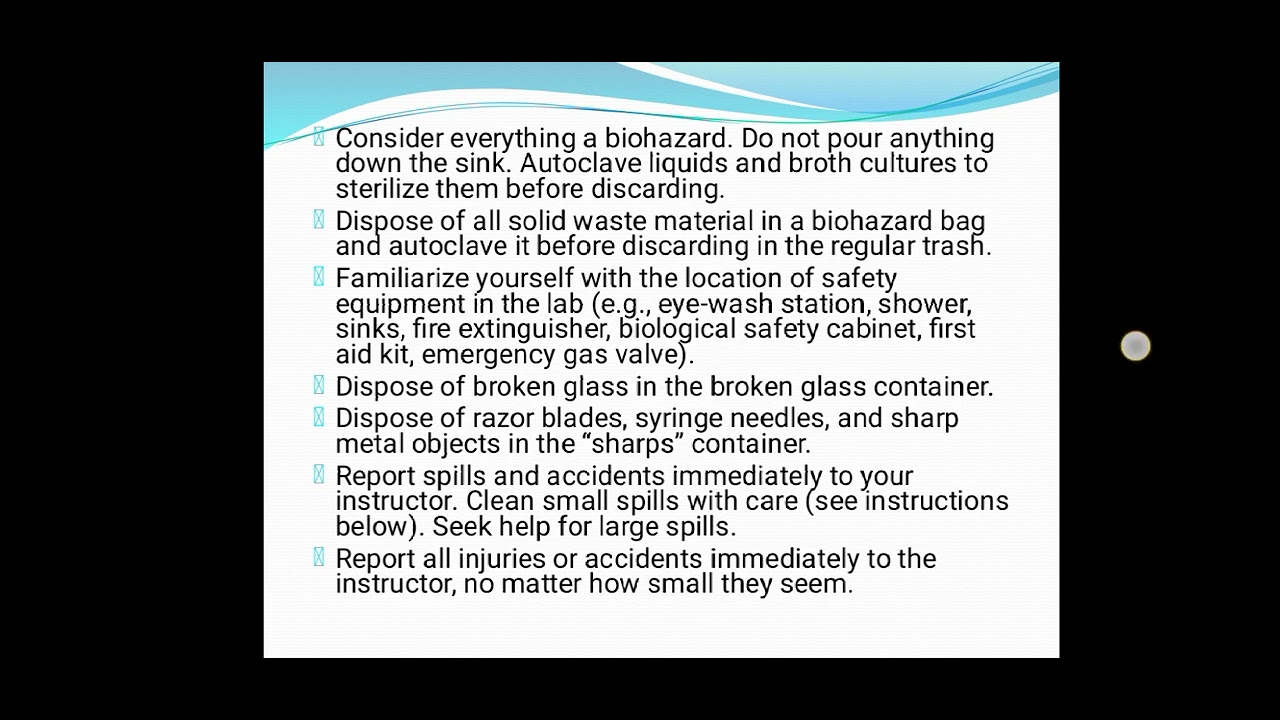 Safety in Microbiology Laboratory