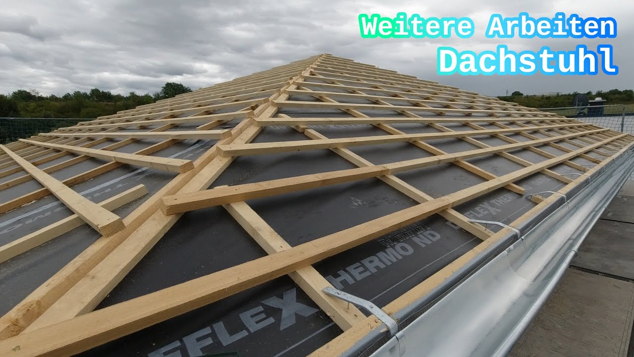 Weitere Arbeiten am Dachstuhl (28.08.2020)