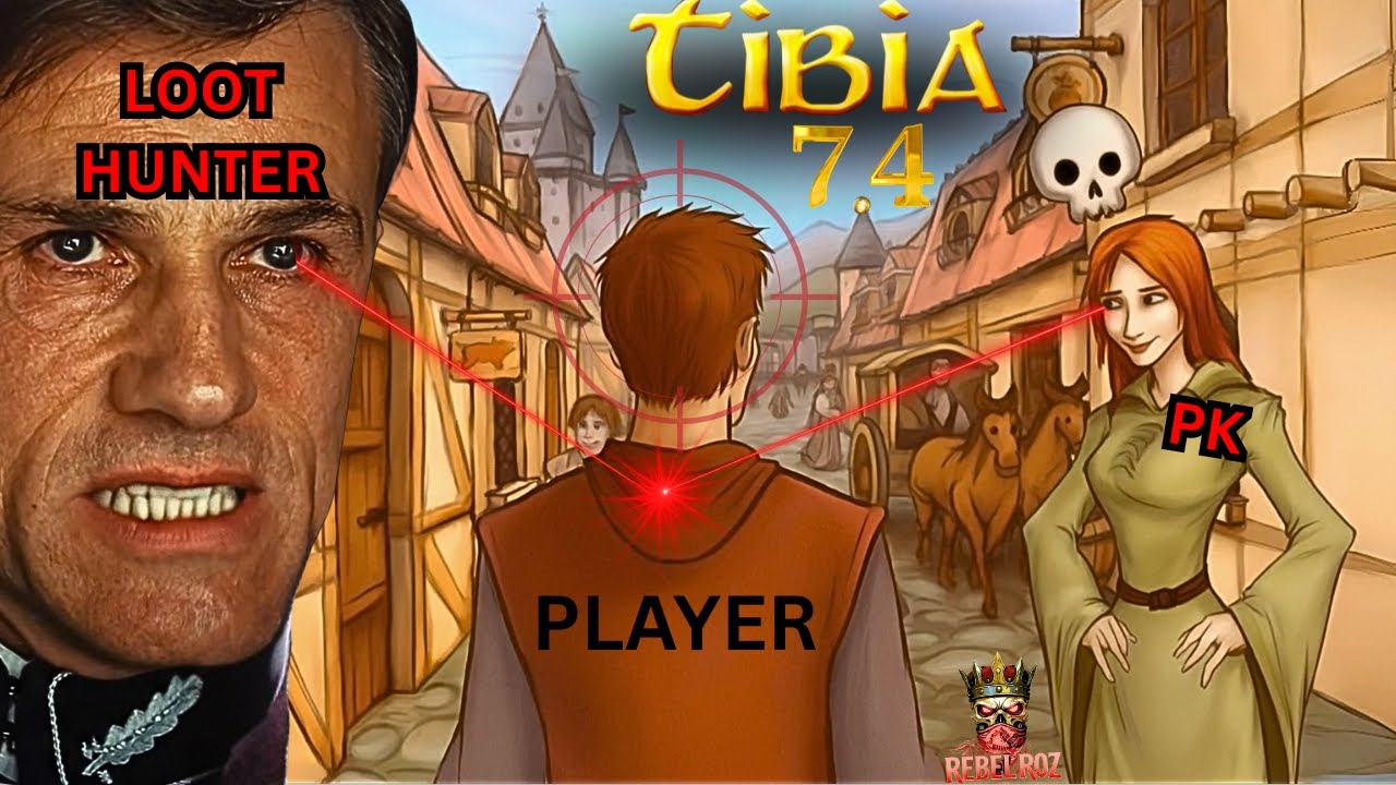 Tibia 7.4 Red Skull Solo PK: Охотник за добычей