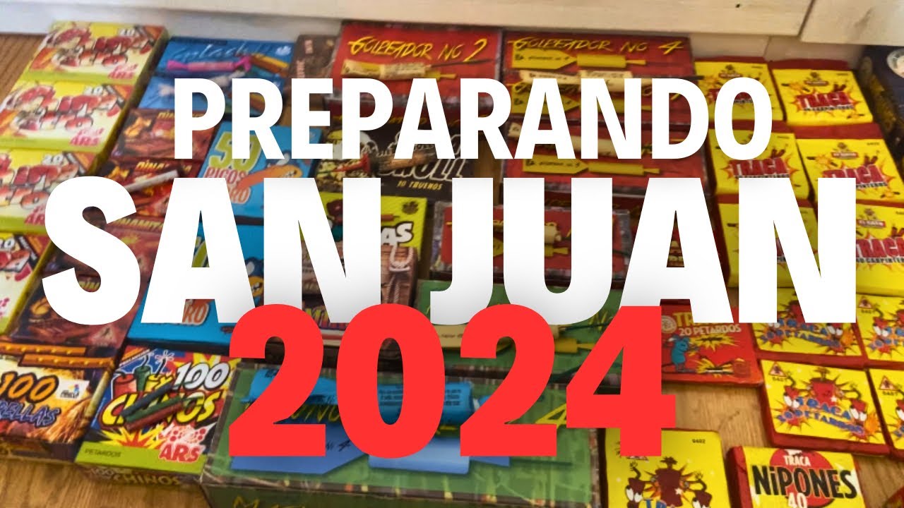 Preparando mis petardos para San Juan 2024
