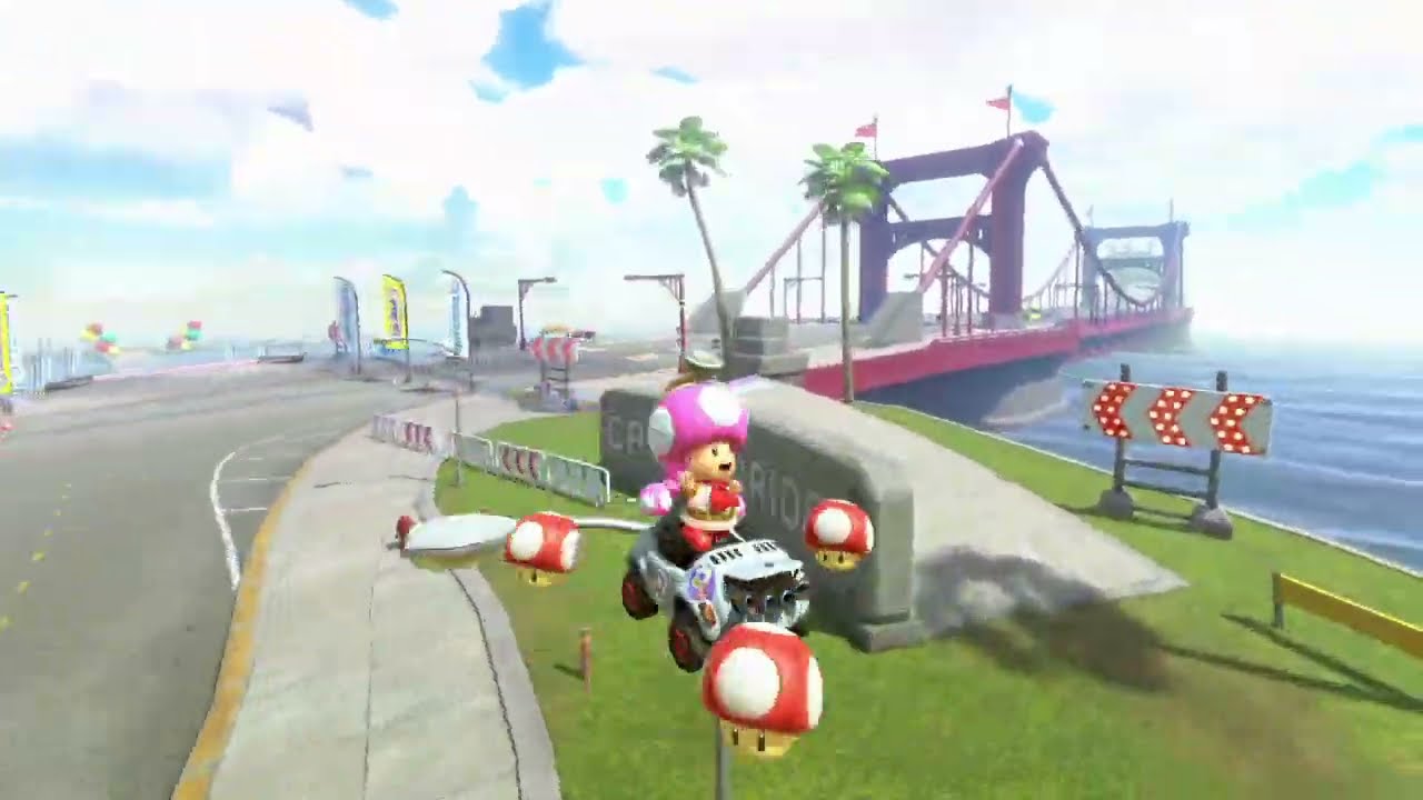 水トロフィーはこんな感じで走ればokを示す動画【マリオカートワールド】