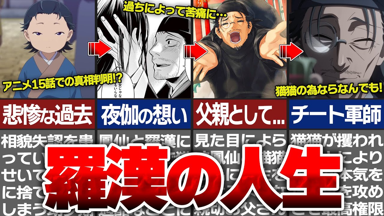 【薬屋のひとりごと】漢羅漢の正体判明！？猫猫の父親の羅漢の壮絶な人生がヤバイ…【ゆっくり解説】