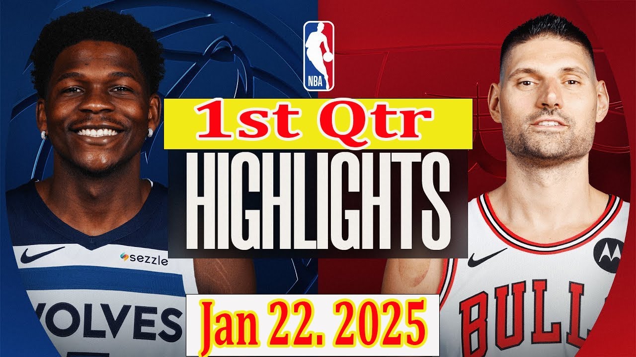 Minnesota Timberwolves vs Chicago Bulls 1st Qtr Jan 22. 2025 Highlights | NBA