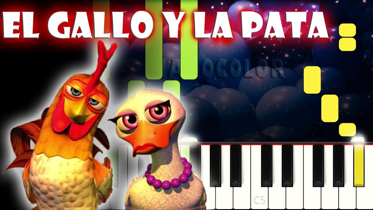El Gallo y la Pata | Piano Cover | Tutorial | Karaoke