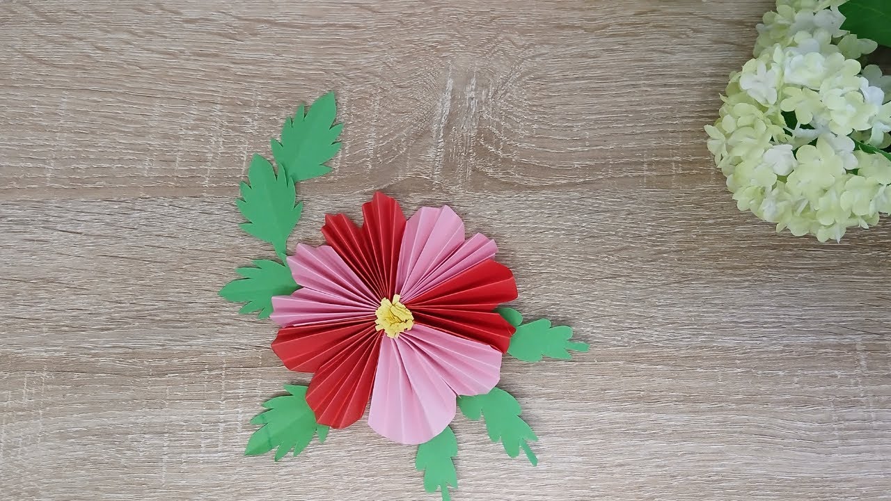 Simple craft - how to make heart flowers
