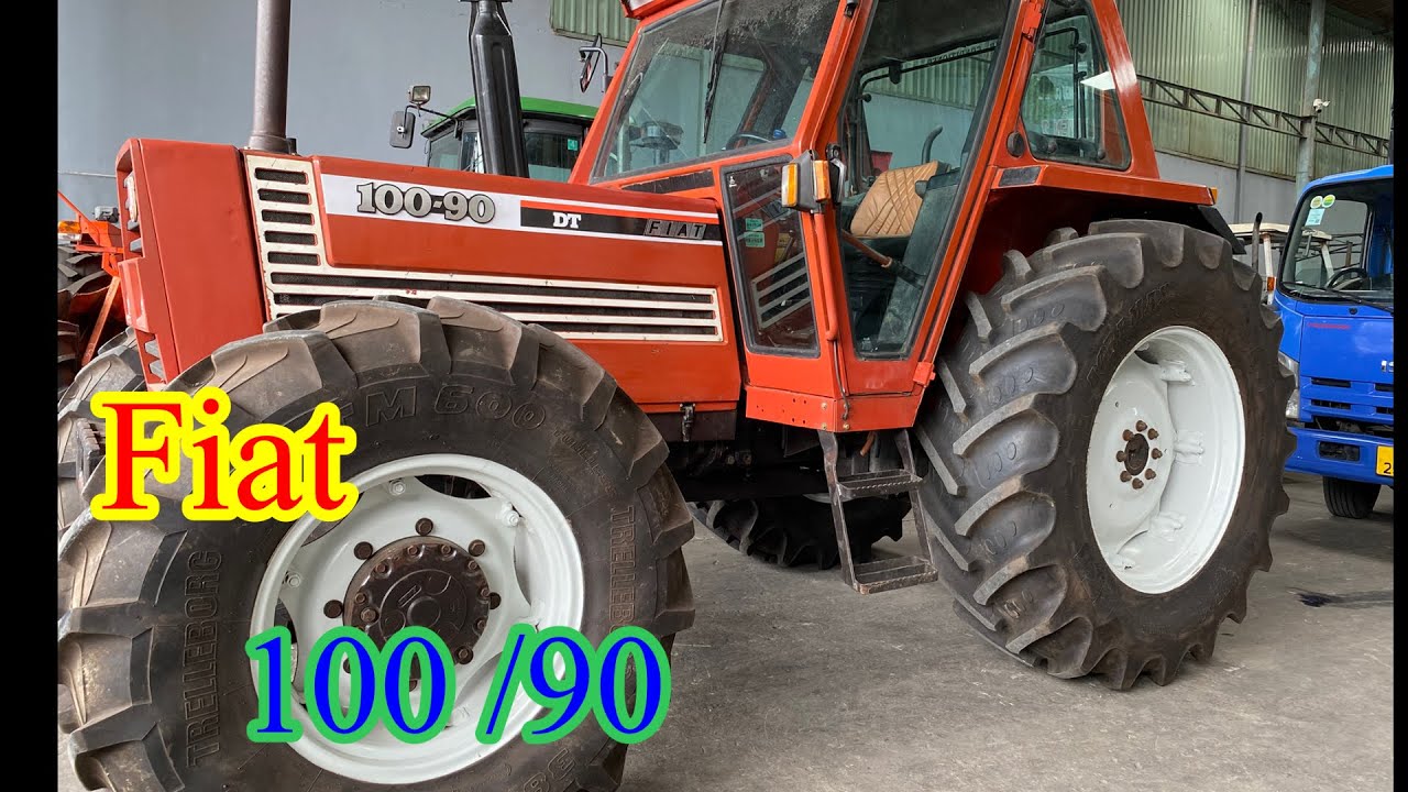 Máy cày Fiat 100/90 capin máy lạnh  xilanh 6 máy .lớp trước 380/85R24,lớp hong 480/85R34 hàng bãi 