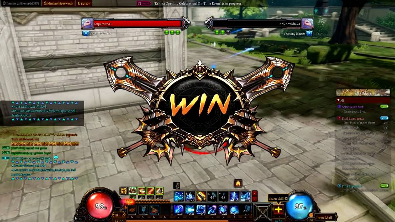 Kritika Online SEA Freezing Blaster Gameplay RANK MATCH TEST 『 SupersuryC 』