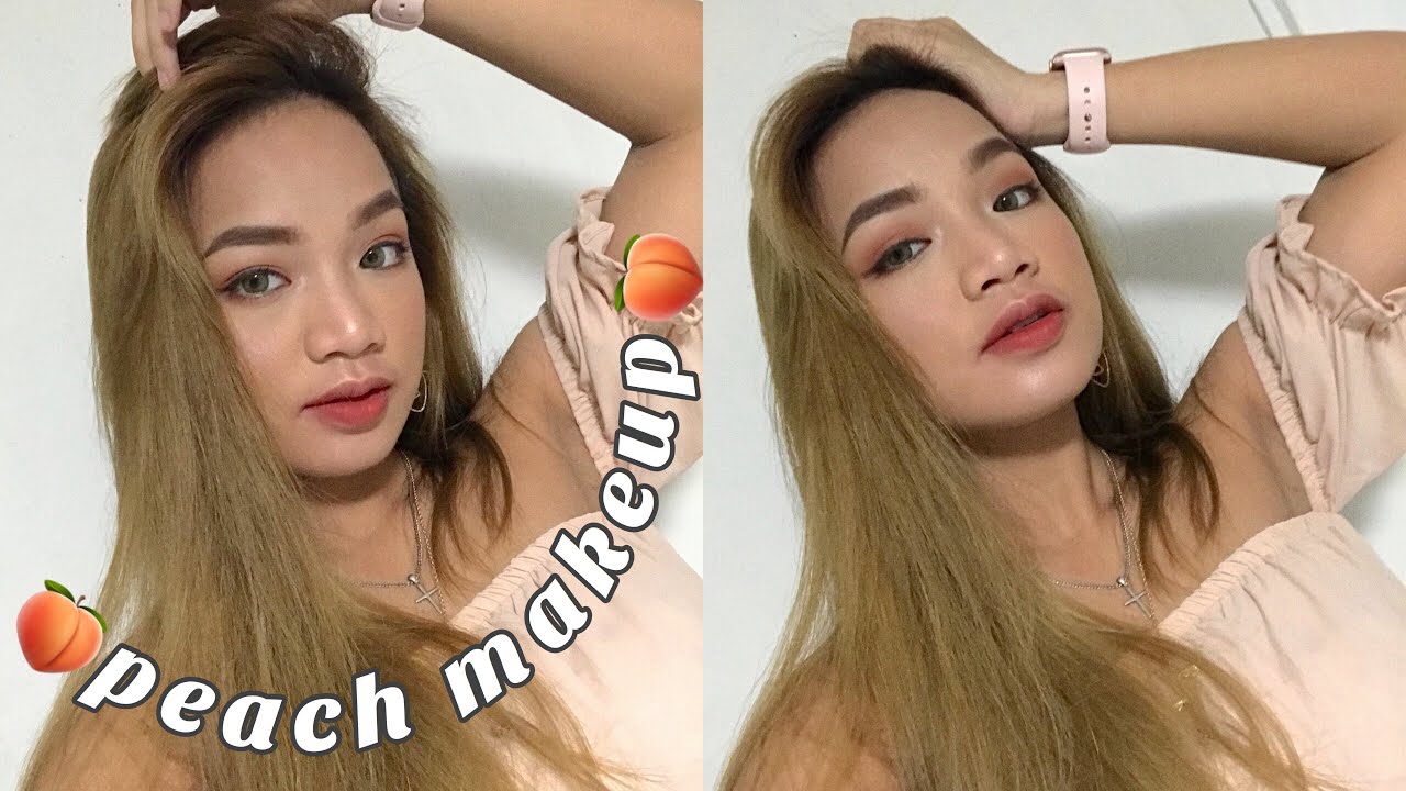 🍑 peach everyday makeup 🍑
