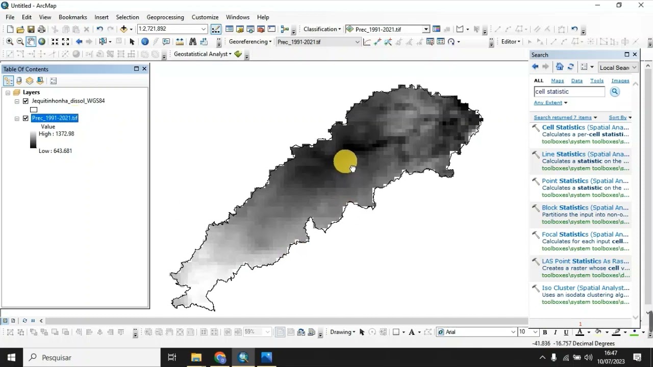 Aula 06  Processamento dos dados e elaboração do mapa de Precipitação Média