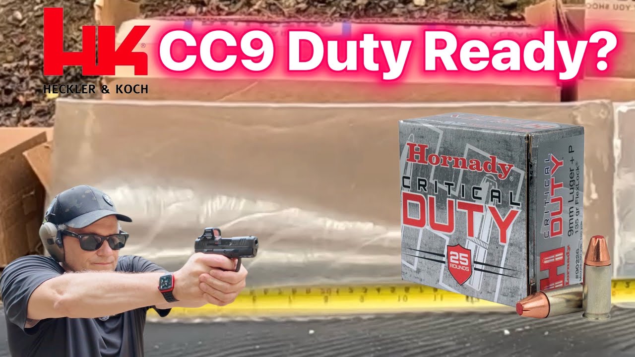 Эп. 3 HK CC9 + Hornady Critical Duty 135gr +p | Тест на баллистический гель + барьер (реальные ре...