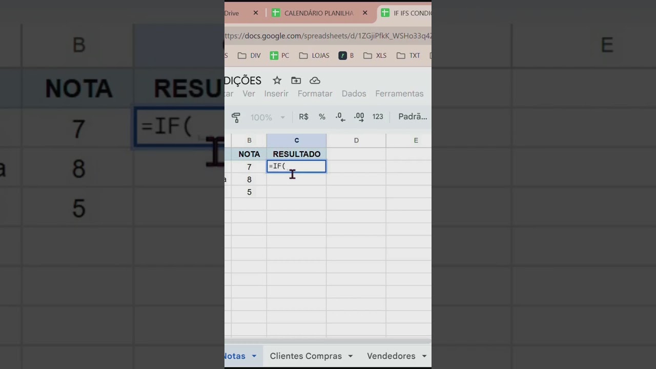 Fun&ccedil;&atilde;o IF no Google Planilhas Simples e R&aacute;pido!