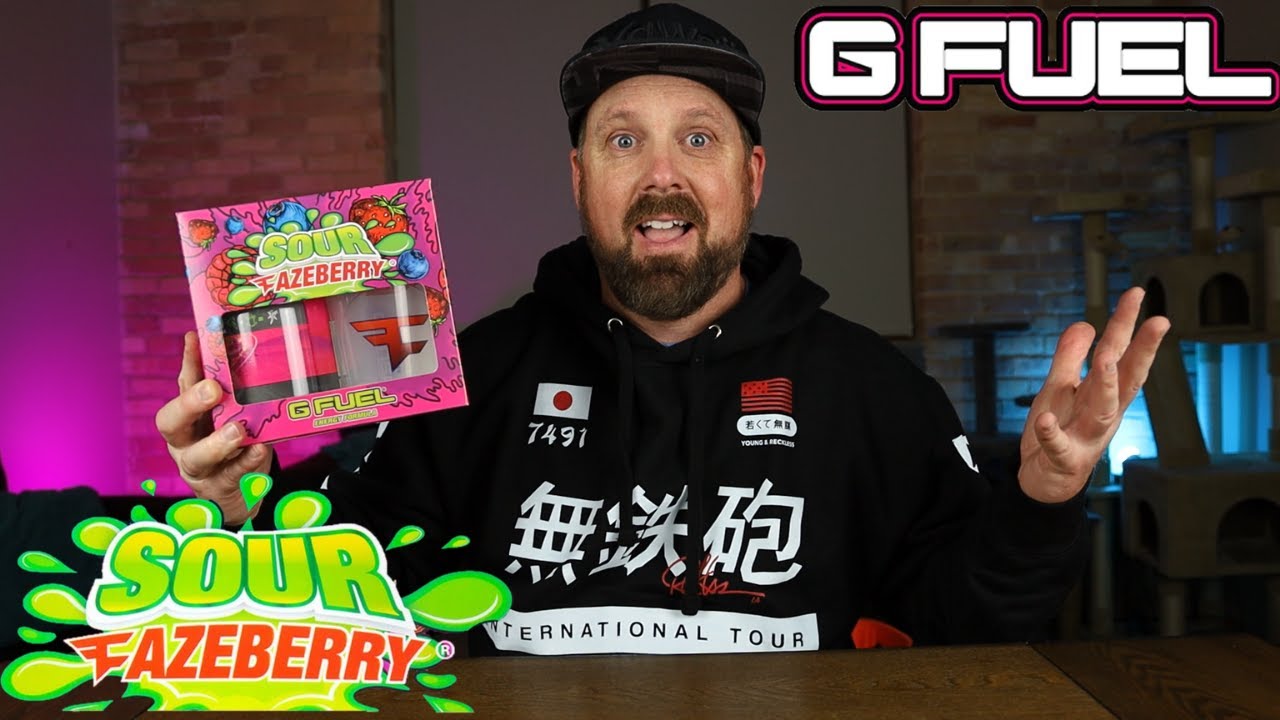 SOUR FAZEBERRY GFUEL TASTING AND REVIEW