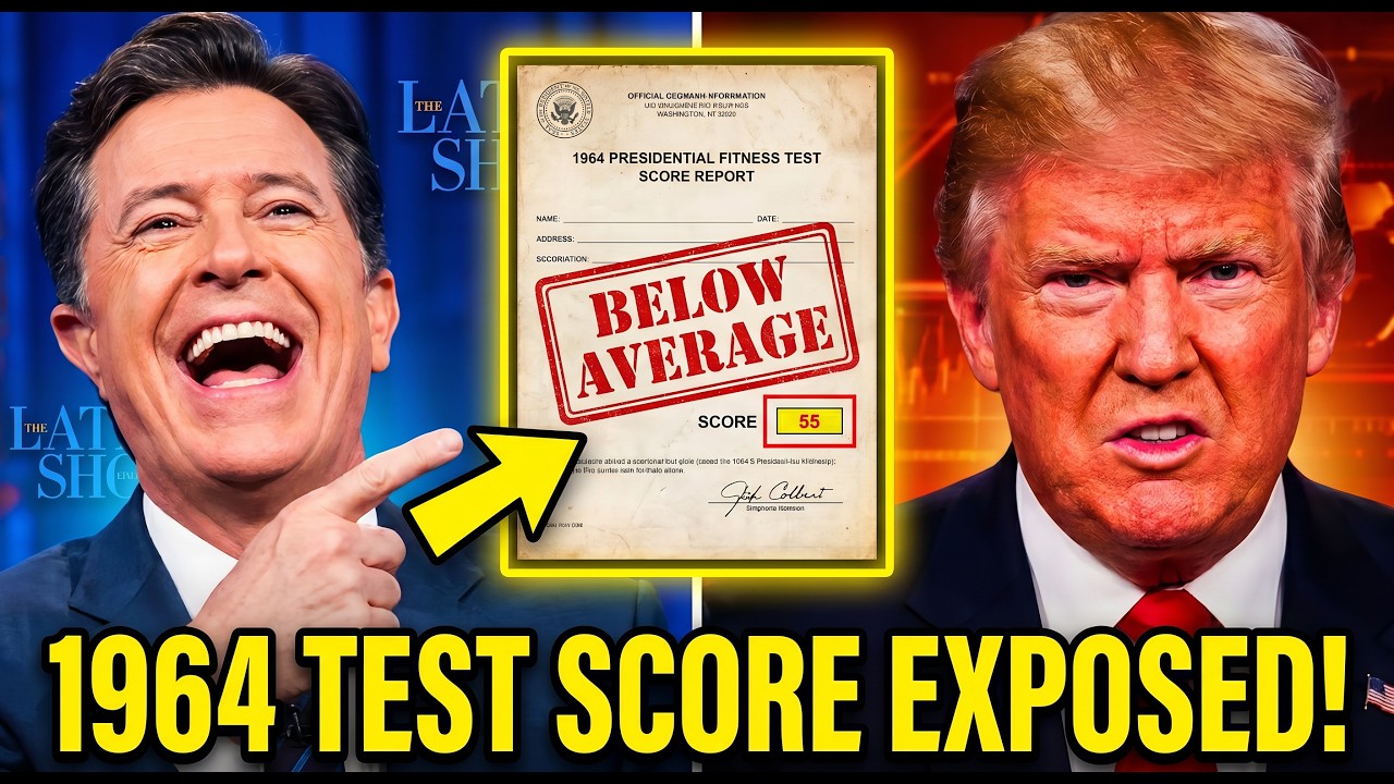 Colbert Finds Trump's 1964 Presidential Fitness Test Score &mdash; What He Scored Is HUMILIATING