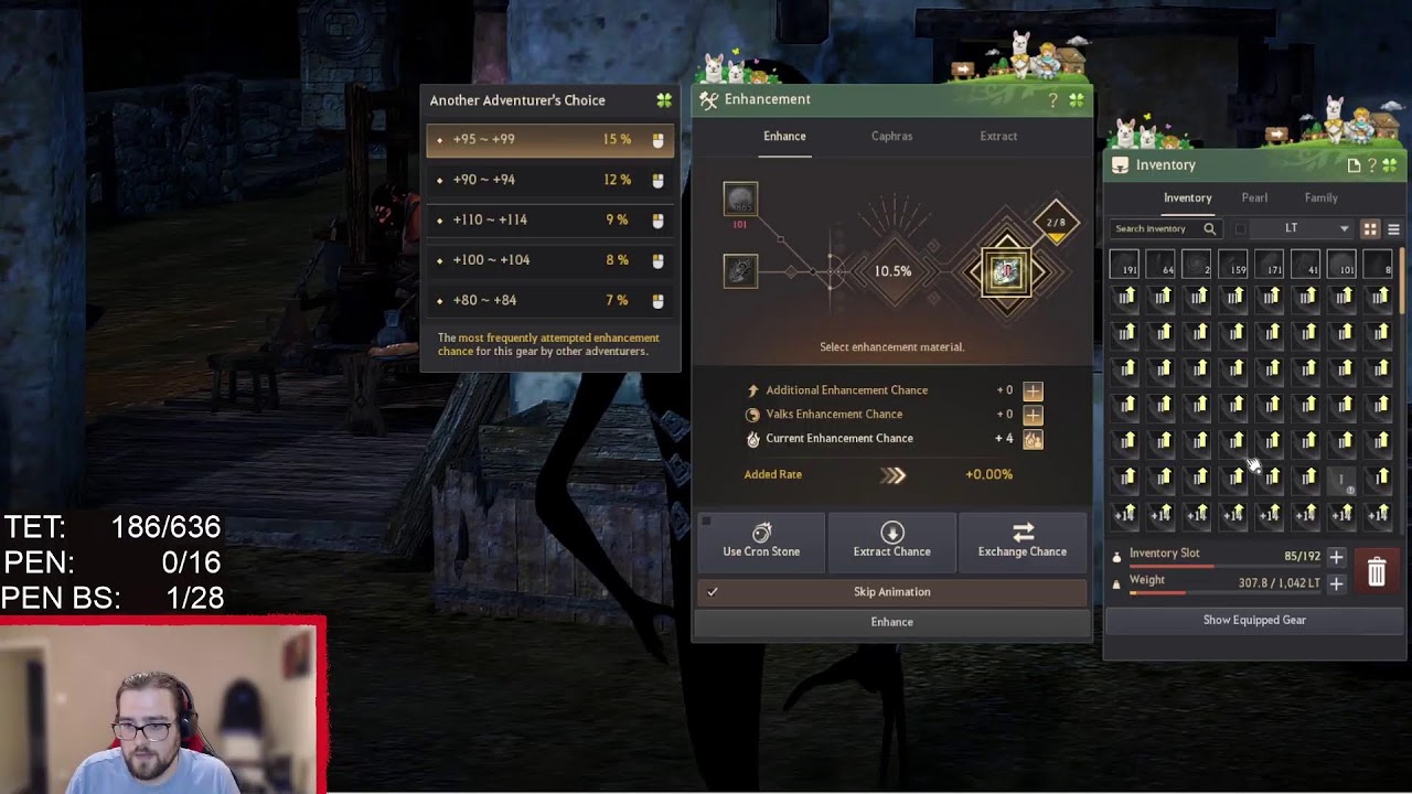 [Black Desert] Enhancing for profit and failstacking