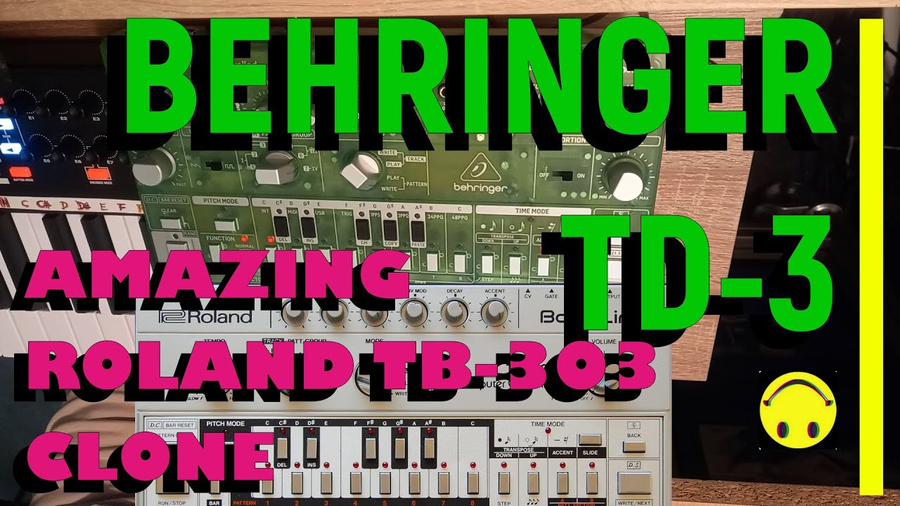 BEHRINGER TD-3 - klon legendární TB-303 (BASIC TUTORIÁL - ČESKY) CZECH
