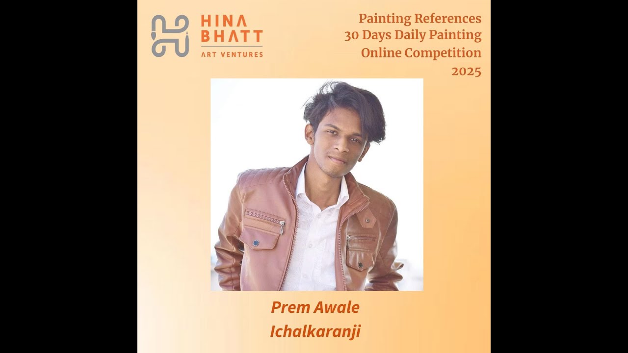 Live Portrait Demo of our Director Hina Bhatt by Artist Prem Awale for Hina Bhatt Art Ventures