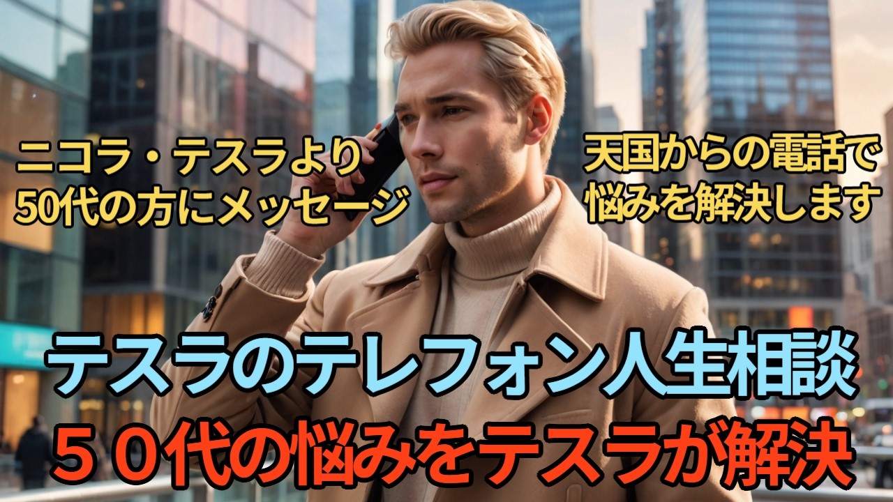 ニコラ・テスラのテレフォン人生相談（テスラが天国から５０代の方の悩みを電話で解決します。