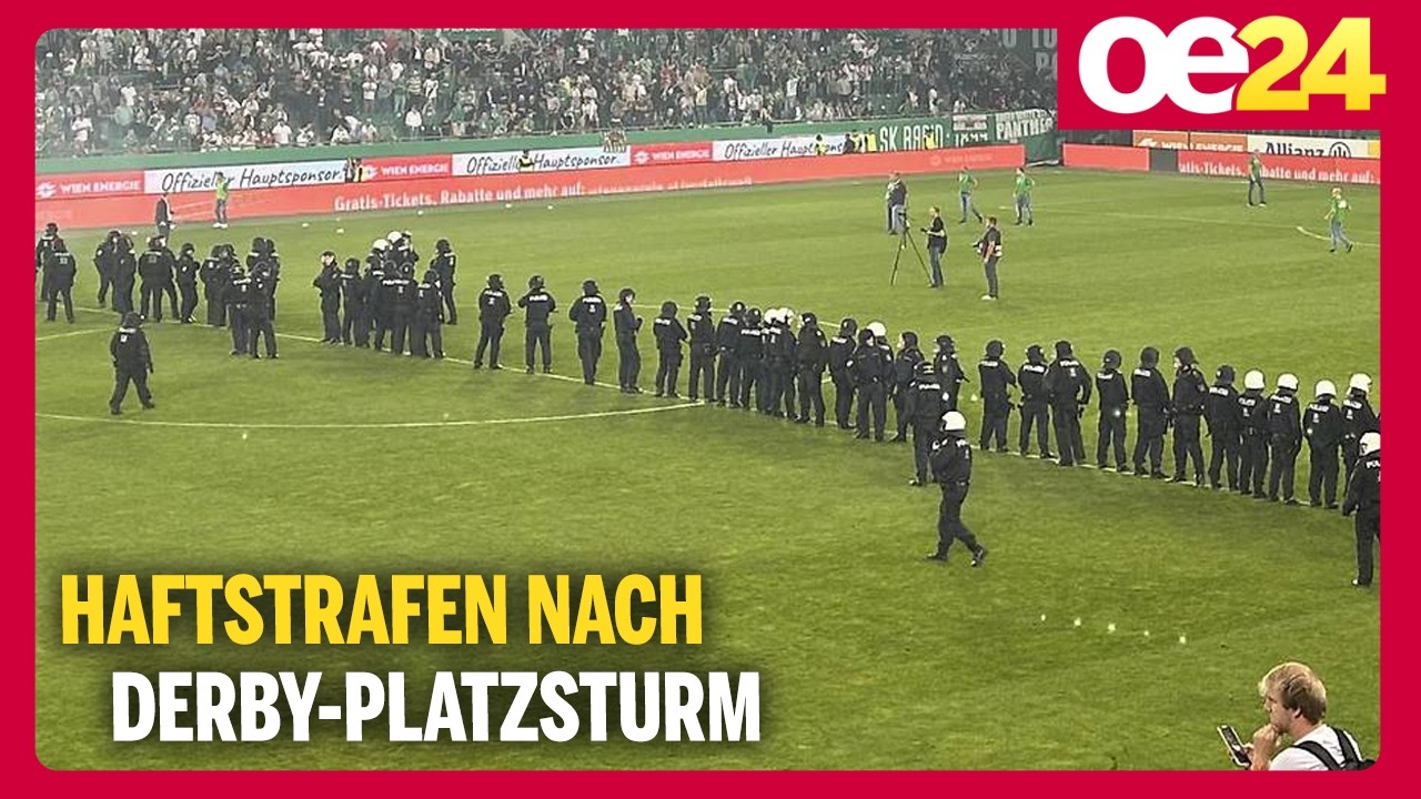 Haftstrafen nach Derby-Platzsturm