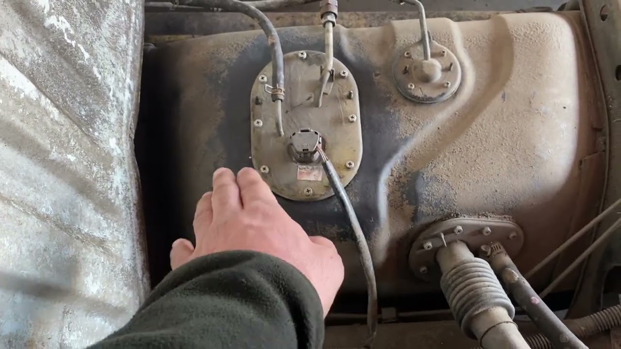 Toyota tacoma how to removed the bed/ fuel pump location