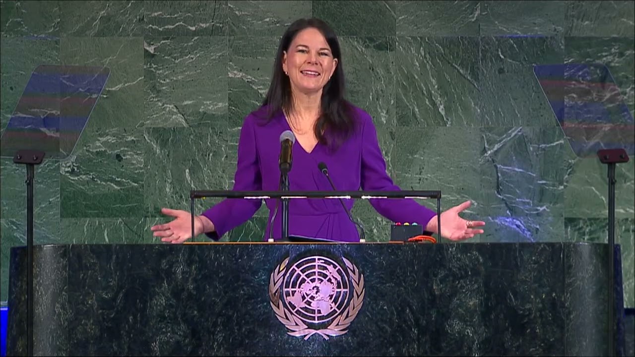 H.E Ms. Annalena Baerbock at the GA @unitednations on 2026  Int'l Womens Day  #LikeAWoman
